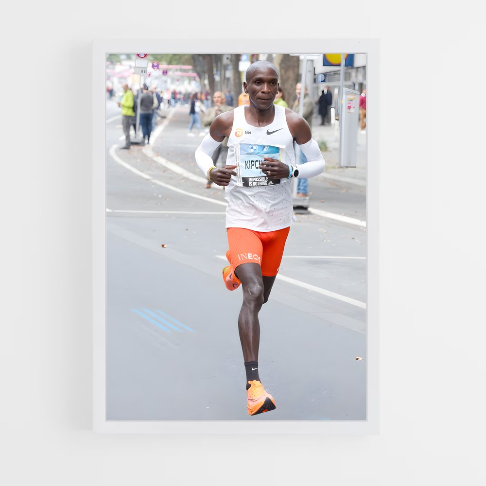 Poster Marathonien Énergique – affiche Athlétisme (vue 3)